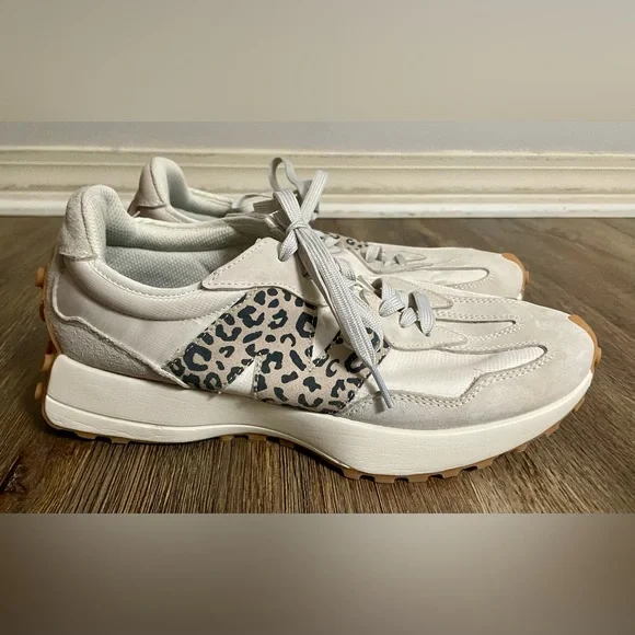 New Balance Unisex Shoes Sneakers Men’s US 8.5 Women’s 10 327 Moonbeam Leopard - Picture 2 of 15